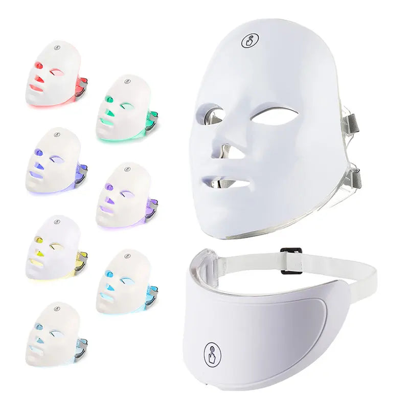 MASQUE DE LUMINOTHÉRAPHIE 7 COULEURS (APPAREIL COU OFFERT D'UNE VALEUR DE +100$)